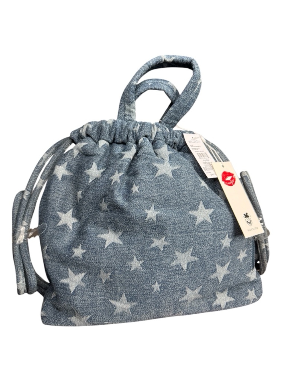Wildfox Starry Night Drawstring bag/backpack in denim